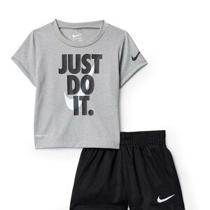 Nike Gray & Black Toddler 'Just Do It' Athletic Set Sze 24 months